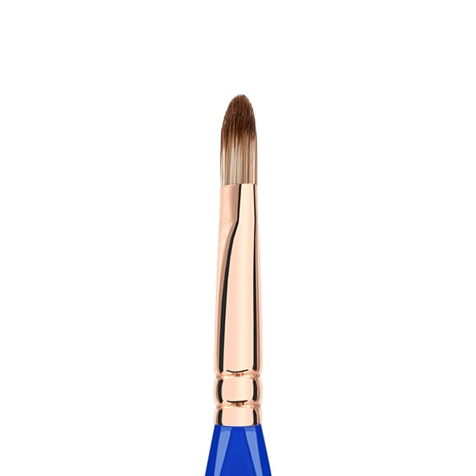 Bdellium Tools Professional Makeup Brush - Golden Triangle 937 Bold Concealer - With All Vegan and Soft Synthetic Fibers, For Blending Concealer (Blue, 1pc)