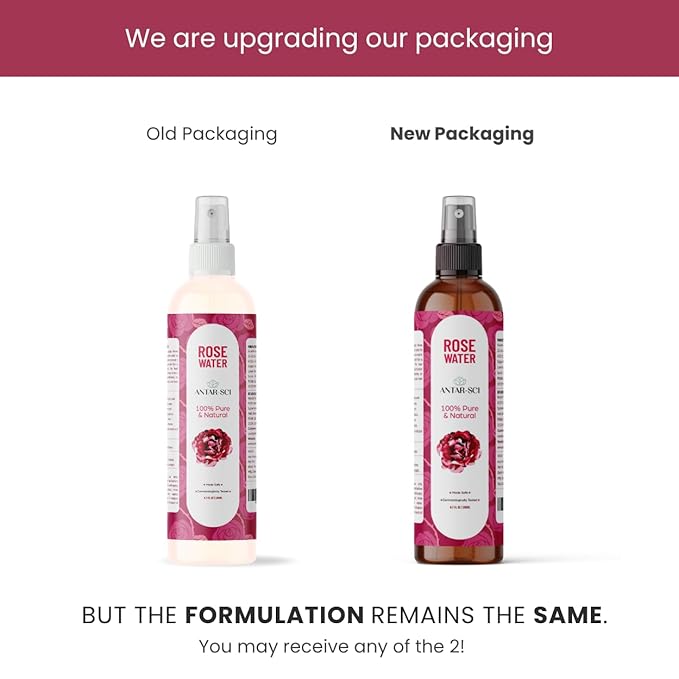 100% Pure Steam-Distilled Rose Water Toner (Gulab Jal) | Alcohol-Free Toner for Hydration, Radiance & Pore Tightening | Vegan, Clean Beauty | 200 ml