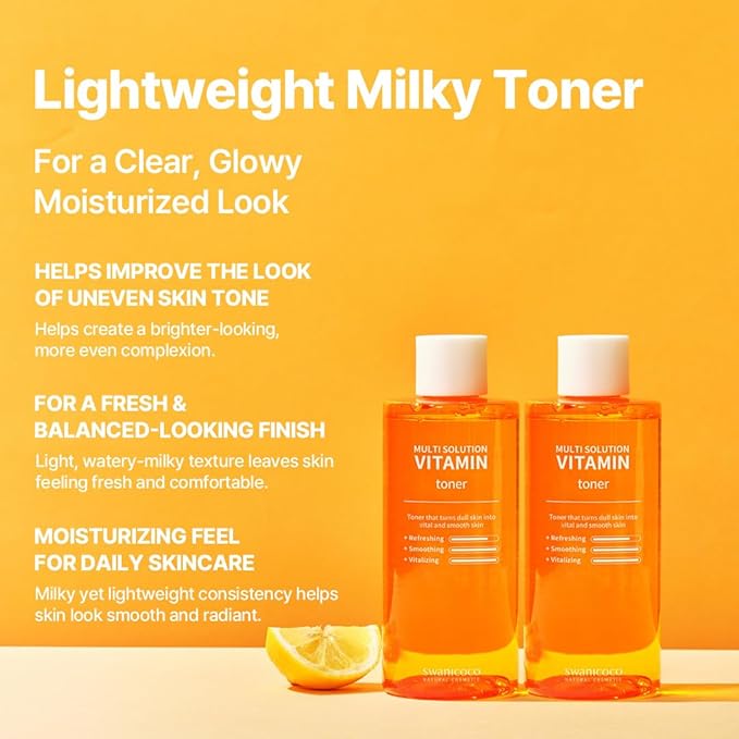 SWANICOCO Lightweight Milky Toner for Oily Skin Hydration, KBeauty Skincare with Vitamin Tree Water, Triple Hyaluronic Acid & Botanical Complex, Spray Toner, Glass Skin Facial Toner 300 ml 10 fl oz