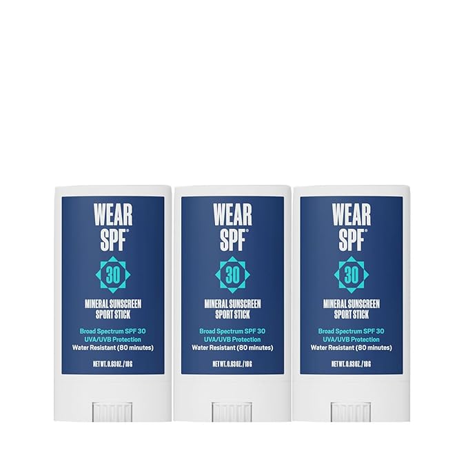 Mineral Sunscreen Sport Stick – Water-Resistant, Easy-Swipe SPF 30, 0.63 oz