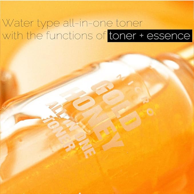 PRETTYSKIN Micro 24K Gold and Honey Extract for Hydration and Revitalization – Toner + Essence | Deep Hydration, Texture Care, Skin Revitalizing Support | Lightweight (4.73 fl. oz)
