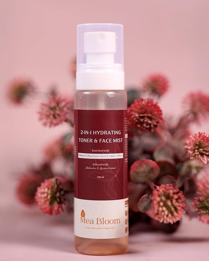 BEMT 2-in-1 Hydrating Toner & Face Mist | Alcohol-Free | Helps Improve The Appearance of Pores & Skin Tone | Refreshing, Soothing Formula with Vitamin C, Hyaluronic & Botanical Extracts 100 ml