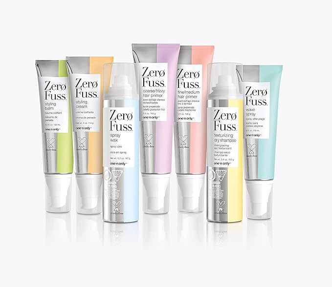 one 'n only Zero Fuss Styling Balm, Lightweight with All Day Flexibility, For Hair Types, Enhances Natural Shape, Texture, Wave, and Curl, Adds Smoothness Shine, 4.5 Fl. Oz