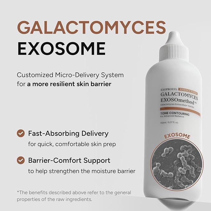 GALACTOMYCES EXOSOmethod Essence Toner for Dewy&Glass Skin, Milky Toner with Niacinamide &Collagen &Panthenol, Hydrating & Refreshing for All Skin Types, Korean Skin Care (5.07 Fl Oz/150ml)