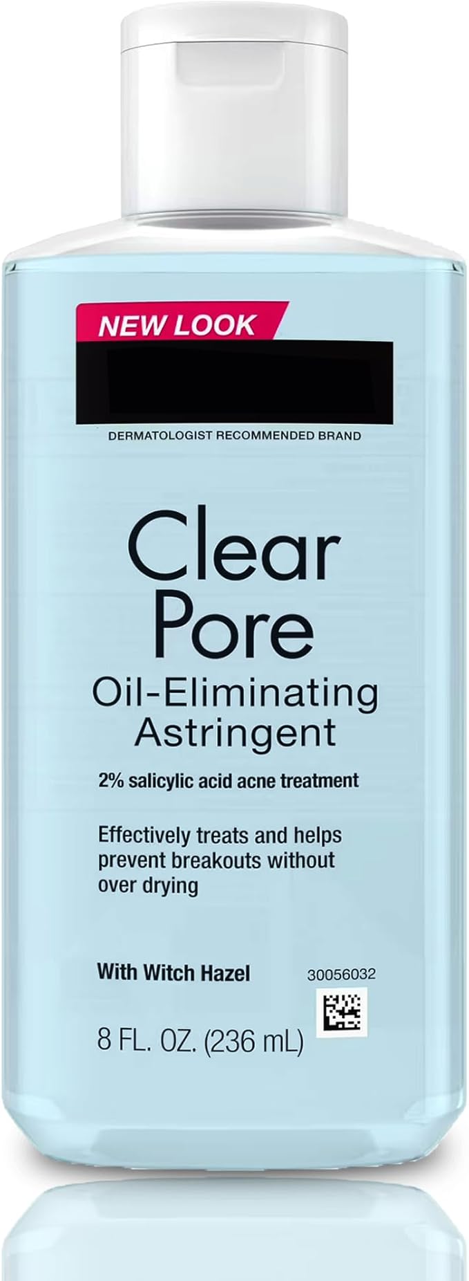 Oil-Eliminating Facial Astringent for Oily Skin and Clogged Pores, Witch Hazel Formula with Salicylic Acid, 8 fl oz – Refreshing Skin Toner for Daily Use
