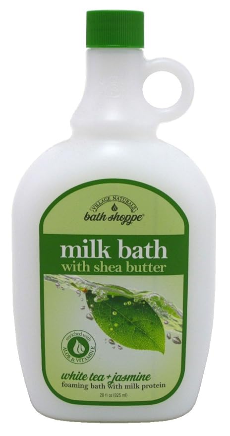 Village Naturals Bath Milk Bath Ultra-Moist White Tea & Jasmine 28 Ounce (828ml) (6 Pack)