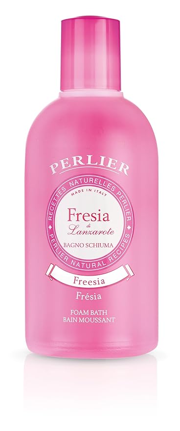 Perlier Freesia Foam Bath - Natural & Calming Aromatherapy Bubble Bath For Women And Men - Rich Foaming Formula Provides Deep Moisturization And Hydration For All Skin Types, 16.9 Fl Oz