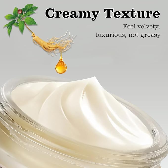 Beef Tallow for Skin, Tallow and Honey Balm Tallow Face Moisturizer with Ginseng Extract, Pure Beef Tallow Balm Blend of Vitamins Grass Fed Beef Tallow Hydrates and Nourishes the Skin