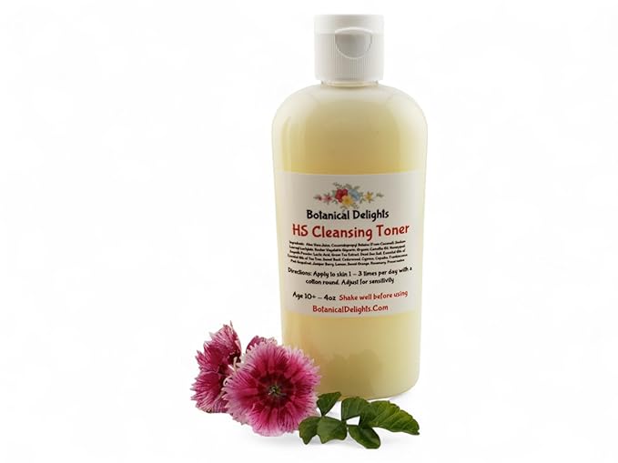 Hidradenitis Suppurativa Cleansing Toner & Serum - Designed specifically to soothe and purify HS flare-ups - Eases discomfort and soothes flares