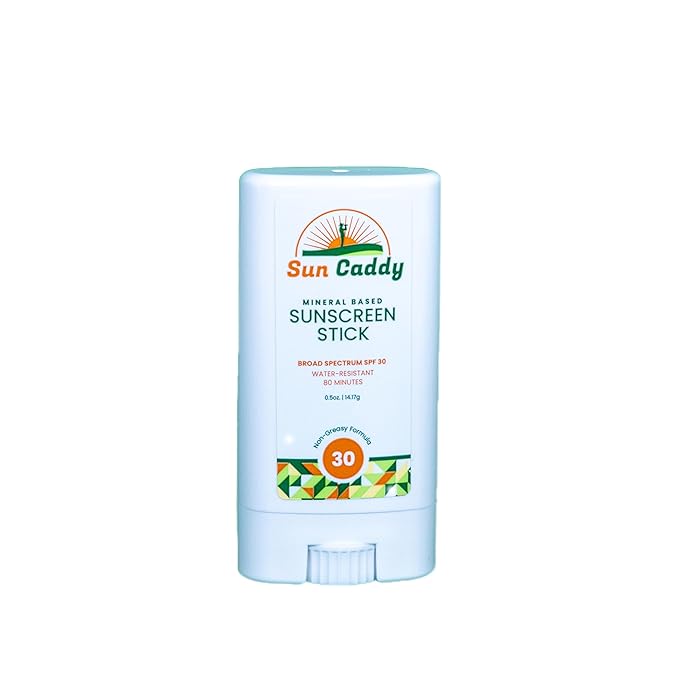 Mineral Sunscreen Stick SPF 30 - Zinc Oxide Sunblock for Golfers & Athletes, Non-Greasy Grip, Sweat Resistant, Travel Size