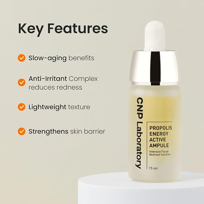CNP Lip & Serum Set - Honey Lip Butter & Centella Serum Bundle | Propolis-Infused, Intense Hydration & Calming for Sensitive Skin | Korean Skincare