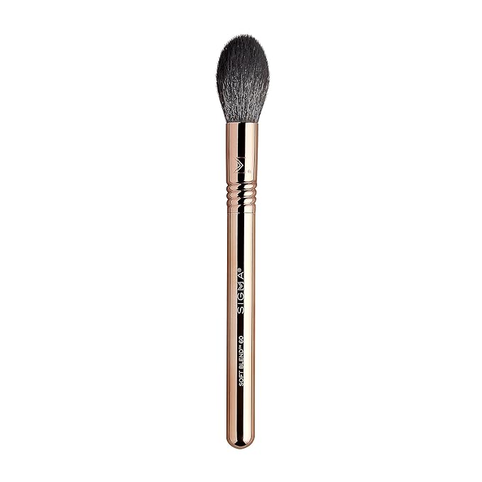 Sigma Beauty Bloom + Glow Makeup Brush Set - 3 Brushes for Blush, Contour, & Highlighter - Premium Makeup Brushes with Rose Gold Bag - Hypoallergenic, Vegan & Cruelty-Free