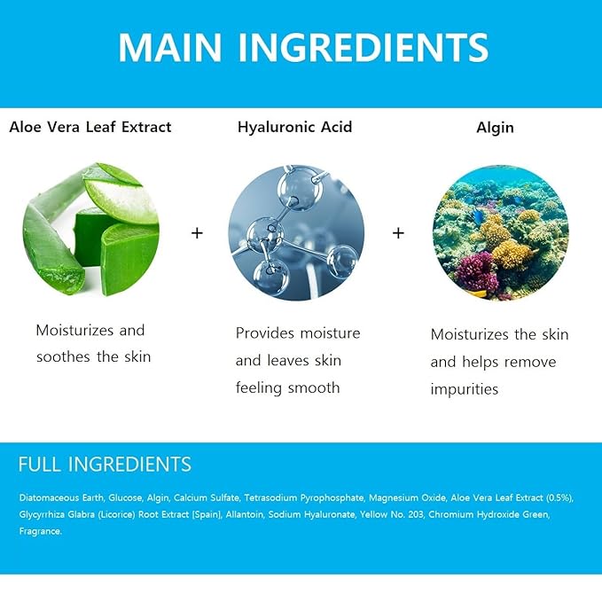 jNE Anskin Original Modeling Mask Powder Pack | Korean Skincare Face Pack for Calming Irritated Skin, Deep Hydration & Pore-Cleansing Care (8.47oz / 240g, Aloe Vera)