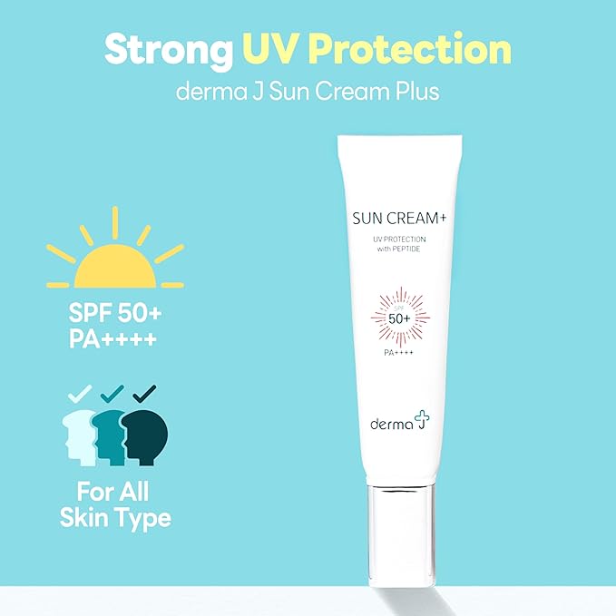 Peptide sunscreen with SPF 50+ / PA++++ (50ml / 1.69 fl oz.) -Perfect UV Protection -Dermatologist Tested and Recommended -Daily Moisturizer Facial sunscreen for All Type of Skin