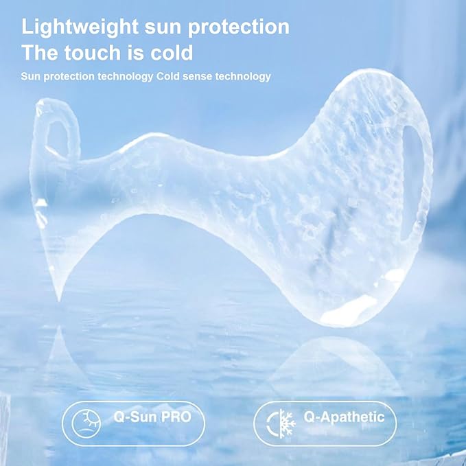 Face Cover For Sun Protection – Eye Patch Strips, UV Nose Mask | Facial Sunscreen Cover for Beach Outdoor Travel Cycling Hiking Fishing Vacation Portable Sunblock Skin Care Sports Gear