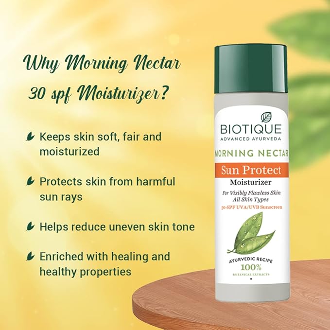 Biotique Botanicals Morning Nectar Lotion, 4.05 Fluid Ounce