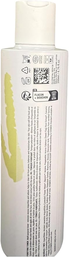 Emarri The Essence of Soft Purifying Toner, No Added Fragrance, for Oily and Mixed Skin Types, 200 ml / 6.76 fl oz