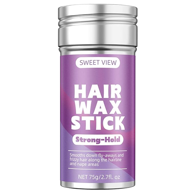 Hair Wax Stick, Slick Back Hair Pomade/Balm/Gel for Tame Flyaways, Frizz, Sleek Ponytails, Buns, Styling Accessory for Women, Teen Girls