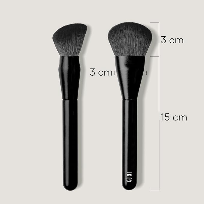 rephr LC 03 Foundation Brush, Synthetic Bristles, designed for Liquids and Cream based products