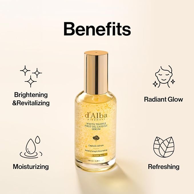 d'alba Piedmont White Truffle Vita Toning Serum Toner + White Truffle Oil Capsule Serum