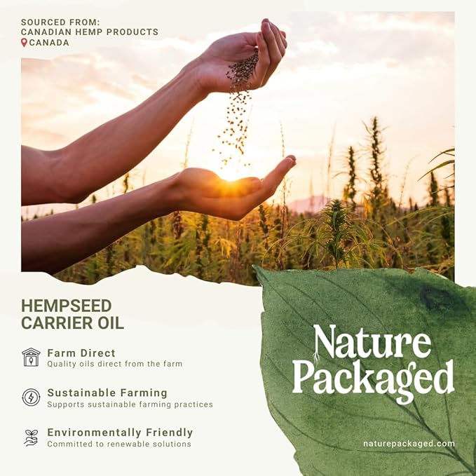 Hemp Seed Oil for Skin, Hair and Body Direct from Hemp Oil Canada - Cold Pressed Hemp Seed Oils - 16oz (Pack of 1)