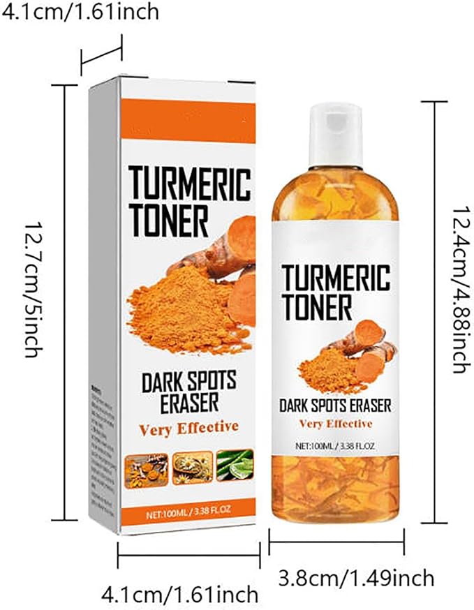 Turmeric Toner Facial Black Spot Eraser, Moisturizing and Firming Toner, 100ml (1PC)