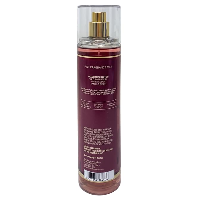 Bath & Body Works Autumn Drive Body Cream and Fragrance Mist Duo Set with a Cherry on Top Bar Soap - Full Size