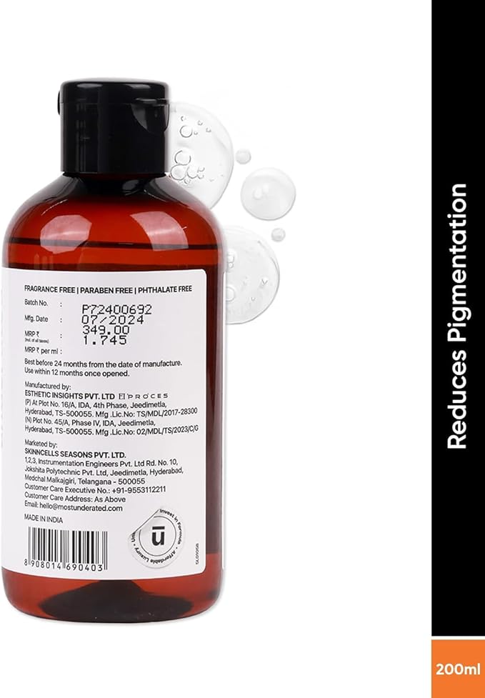 Multipurpose Toning Solution Powered with 8% Glycolic Acid, 1% Salicylic Acid & 1% GDL | 200ml|Liquid