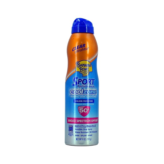 Banana Boat Sport Clear Zinc SPF 50, 6 oz