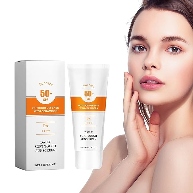 Face Sunscreen SPF 50, 2.12 fl oz, SPF Moisturizer, Lightweight under Makeup, Travel Essentials, Summer Essentials, Skin Care, Sunscreen for Face