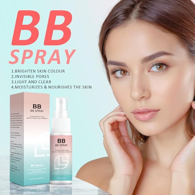 2PCS BB Whitening Spray, BB Cream Concealer Brightenfor Easy to Apply Cosmetics Long Lasting