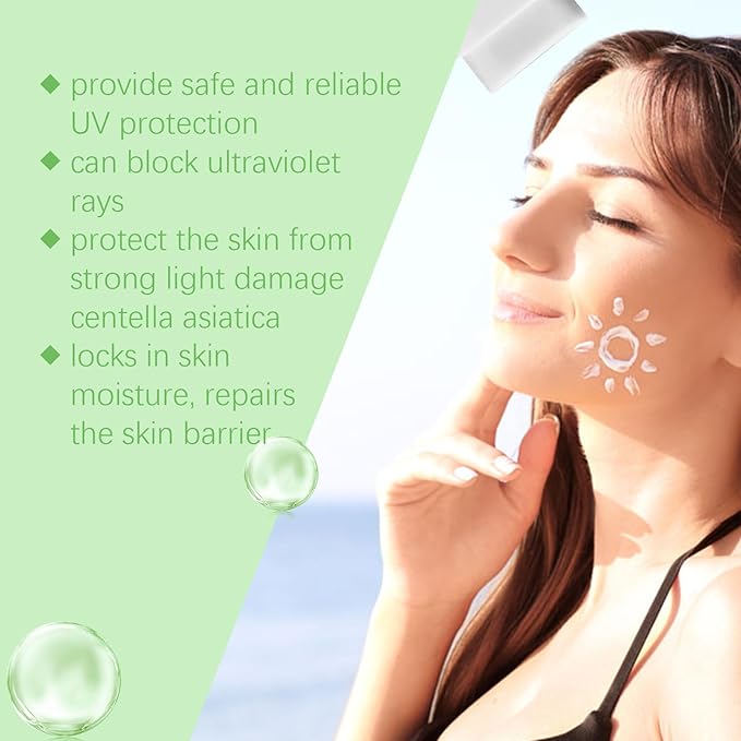Cooling Sun Stick,Sun Cream For Face Korean Stick, Sunscreen Korean,Korean Moisturizing Sunscreen Stick,Water Resistant & Non-Greasy (1pc)