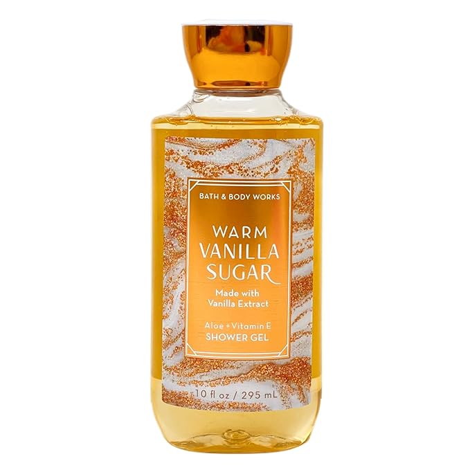 Bath & Body Works Warm Vanilla Sugar Deluxe Gift Set Bundle - Fragrance Mist - Body Cream - Shower Gel and Body Lotion - with a Natural Oats Bar Soap - Full Size