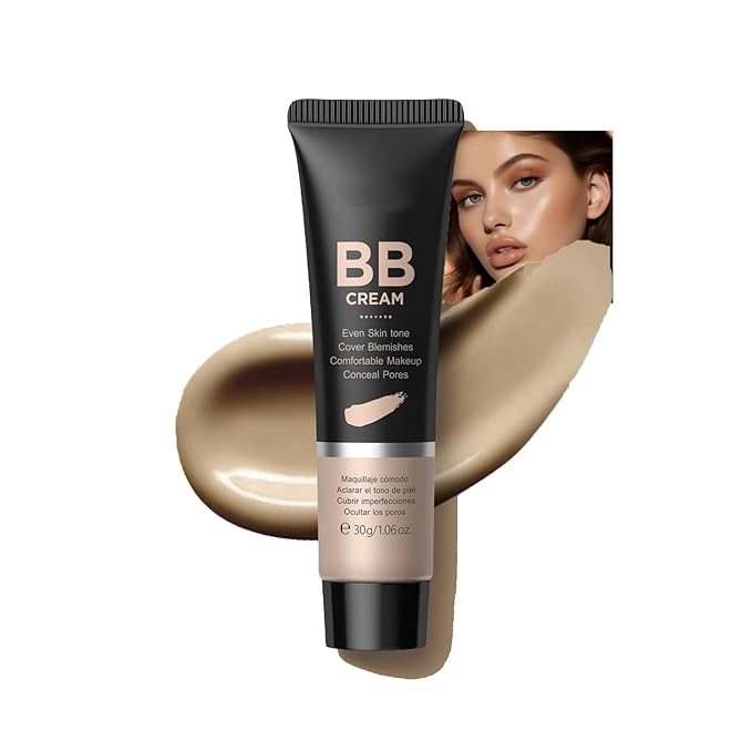 Tinted Moisturizer BB Cream, Moisturizes & Conceals, Buildable Coverage, Natural Finish, Brighten Skin Tone, Cover Blemishes, Flawless Skin Enhancer,Illuminator for All Skin Types,270 Wheat