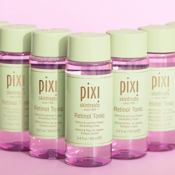 Pixi Retinol Tonic, Smoothing & Firming Facial Toner, Enhanced with Peptides to Boost Collagen Production, Alcohol-Free Daily Rejuvenating Toner, 100ml/ 3.4 fl oz