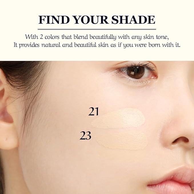 [CHALLANS de PARIS] Cushion de LUMINÁRE Cushion Foundation – 21 Bright Ivory | Radiant Glow, Full-Coverage, Lightweight Adhesion, Luminous Finish, Korean Makeup, 0.53 oz (21 Bright Ivory, 0.53 oz)