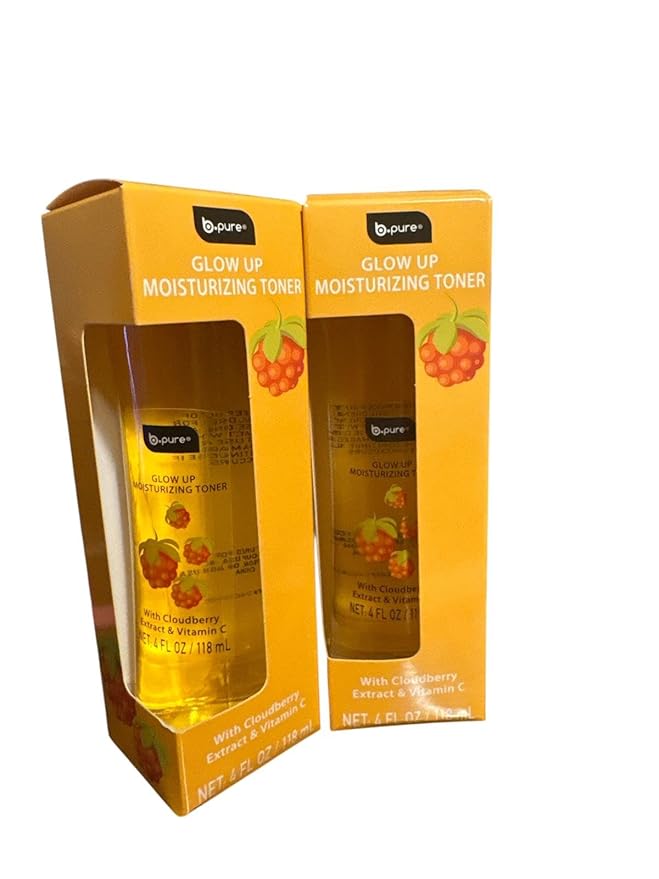 pc b.pure Glow Up MOISTURIZING TONER 4 Fl Oz WITH Cloudberry extract and vitamin c