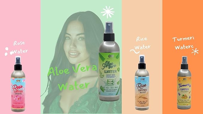 On Natural Aloe Vera Deep Sea Mineral Facial and Hair Mist, 8oz Facial and Hair Mist