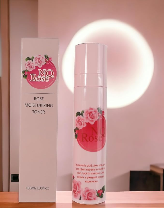 Toner for Face with Rose Water & Vitamin C – Hydrating Facial Toner for Women & Men – Alcohol-Free, Gentle Formula with Hyaluronic Acid & Antioxidants – for Sensitive & Dry Skin