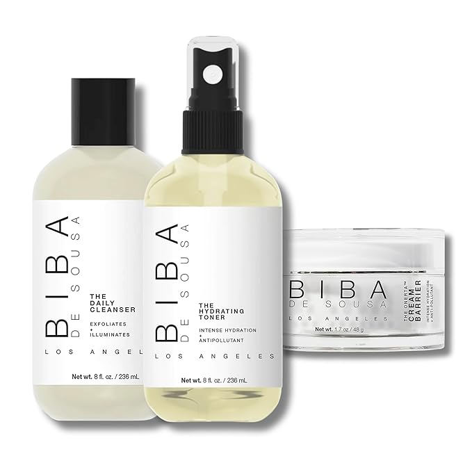 biba de sousa Onerta Cream Barrier + Daily Cleanser + Hydrating Toner Bundle