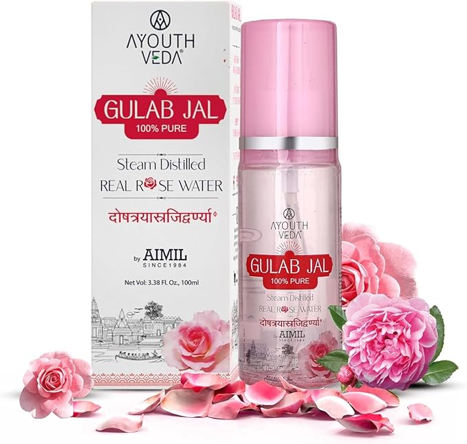 SENTA Pure & Natural Rose Water/Skin Toner - 100 ml - Steam Distilled - Gulab Jal - Organic - Chemical Free