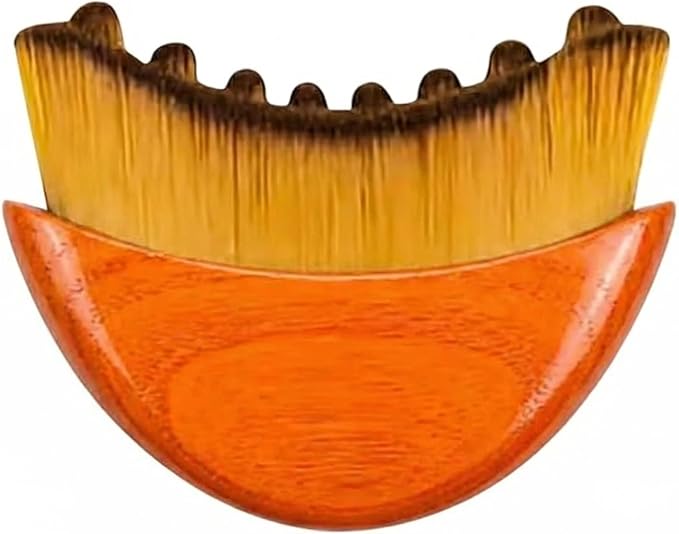 Lymphatic Contour Face Brush for Sculpting – Anti-Puffiness, Detox & Lift, Improves Skin Glow & Absorption (orange)