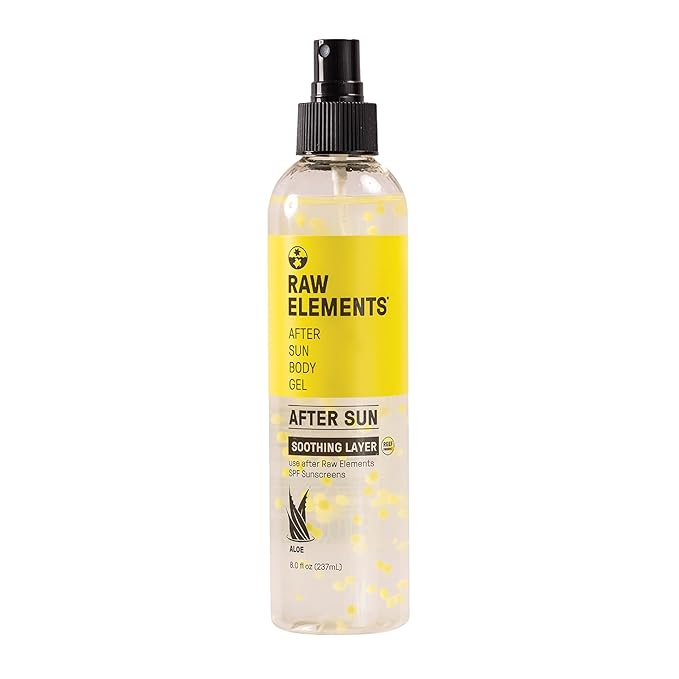 Raw Elements After Sun Body Gel Skin Care with Aloe Balls