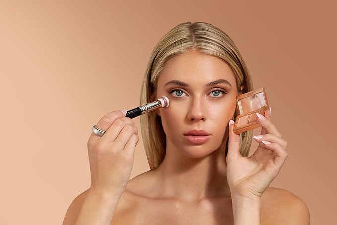 Sigma Beauty F26 Domed Concealer Brush — Under Eye Corrector, Ultra-Soft Dense Rounded Fibers, Waterproof Handle with SigmaAlloy Ferrule - Makeup Brush for Cream or Liquid