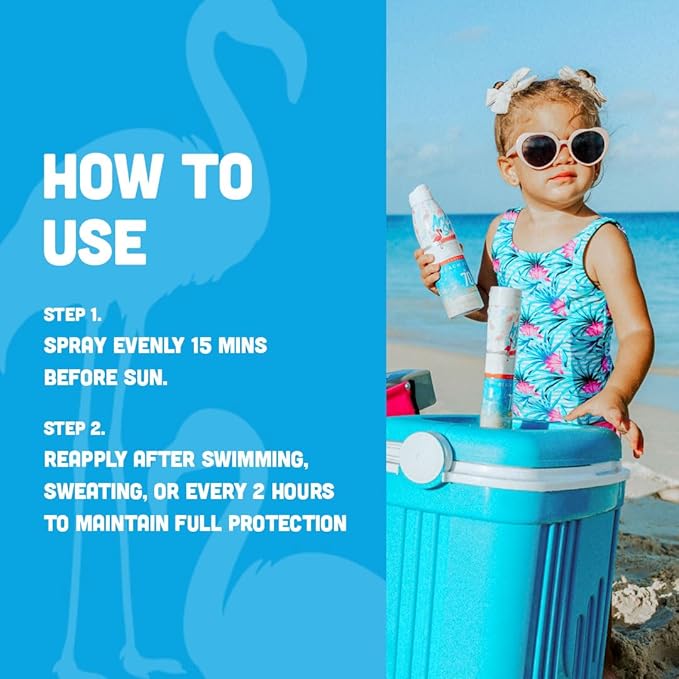 SPF 70 Kids Sunscreen Spray with Bubble Gum Scent 6oz - Reef Act Compliant no 67 Octinoxate & Oxybenzone Free - Sun Screen Broad Spectrum UVA/UVB - Sunscreen Waterproof and Non-Greasy