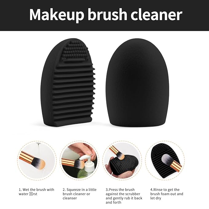 MAANGE Makeup Brushes 51 Pcs Makeup Kit, Multi-functional Makeup Tool Set with Makeup Brush Foundation Brush Make up Brushes Set (Black Gold)
