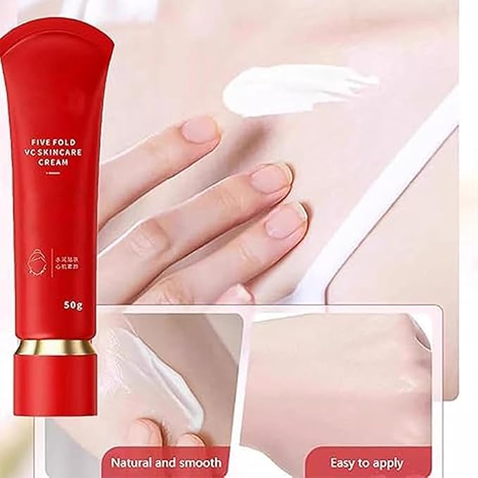 Moisturizing Tone-Up Concealer Cream, Moisturizing 𝐁𝐫𝐢𝐠𝐡𝐭𝐞𝐧ing Tone-up Concealer Cream, Five Fold VC Skincare Creams, Vitamin C Face Serum Moisturizer (3PCS)