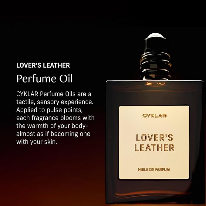 CYKLAR Perfume Oil for Skin – Lover’s Leather Scent – Spicy, Sensual & Earthy Perfume Fragrance with Saffron, Leather & Sandalwood Notes – 30ml