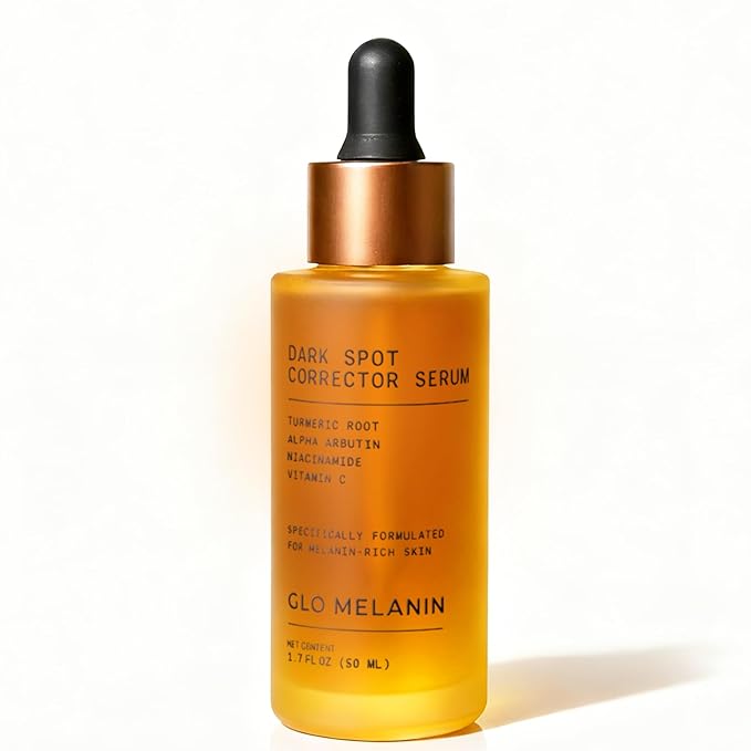 Glo Melanin Dark Spot Remover for Face - Dark Spot Corrector Serum with Vitamin C - Reduces Discoloration and Hyperpigmentation
