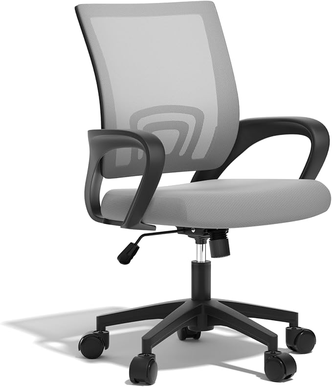 Ergonomic Office Chair 2P - 330Lbs, Breathable Mesh Computer Desk Chair with Lumbar Support & Armrest, Rolling Swivel Adjustable Tilt Lock for Home Office/Gaming, Bedroom Study